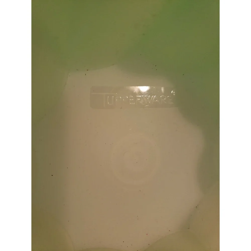 Vintage Tupperware mint‎ green 3 piece gelatin Jello Ice Ring Mold 9 x 4